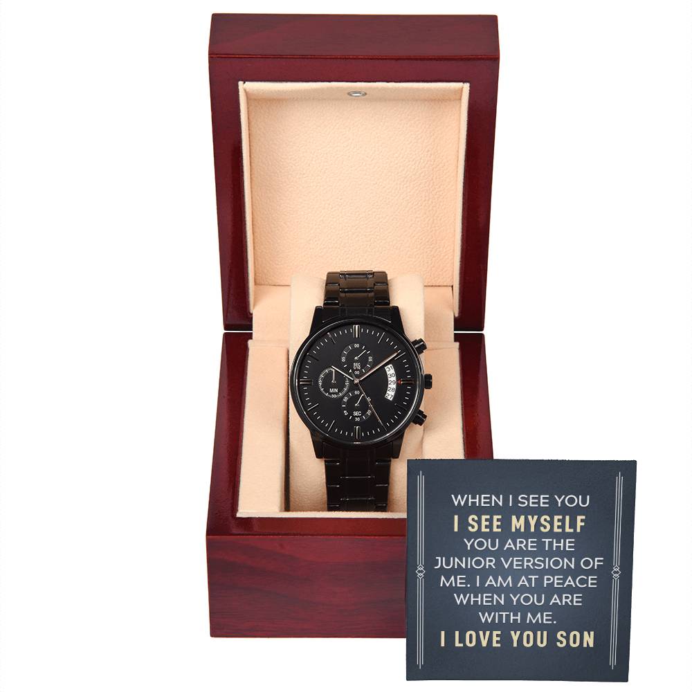 Black Chronograph Watch -  For Son When I See You